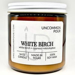 White Birch Candle by Uncommon Pour
